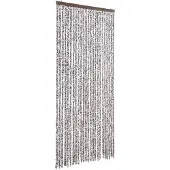 vidaXL Vliegengordijn 100x230 cm chenille bruin en beige