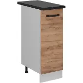 Vicco R-Line Apotheekkast – 30 cm WB Antraciet Krachtige eik goud
