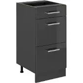 Vicco R-Line Keukenonderkast – 40 cm met laden, zonder werkblad Antraciet Hoogglans