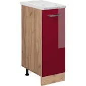 Vicco R-Line Apotheekkast – 30 cm WB Marmer Rode hoogglans