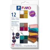 Fimo effect - ovenhardende boetseerklei - colour pack 12 kleuren sparkle colours