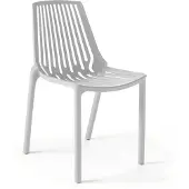 Oviala - Doorzichtige witte plastic tuinstoel - Paris