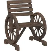 vidaXL Tuinstoel 58x58x78,5 cm massief vurenhout