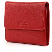 Esquire Leren Portemonnee Primavera Ladies Wallet Red Donkerrood