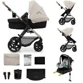 Kinderkraft 4in1 MOOV2 kinderwagen Moonlight Grey EVA WIELEN