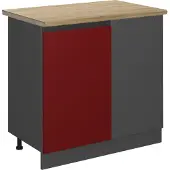 Vicco R-Line Hoekkast – 86 cm, WB Eik Rood