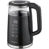 Michelino Digitale waterkoker 1,7L - Touchscreen zijkant - 2200W - Zwart