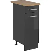 Vicco R-Line Keukenonderkast – 30 cm, WB Eik Antraciet Hoogglans