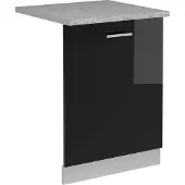Vicco R-Line Vaatwasserfrontpaneel – 60 cm, WB Marmer Zwart hoogglans