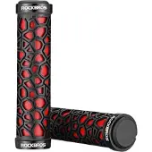 RockBros Fietsgrips 22mm Zwart-Rood Alu/Rubber - Comfort & Grip