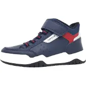 Geox Perth Blauwe Hoge Sneakers Hoogwaardig imitatieleer 31