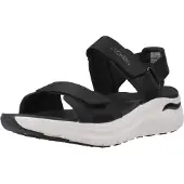 SKECHERS Dames Arch Fit 2.0 sandalen - Go-Ge zwart (36), 1 tot 3 cm, Klittenband, Casual 119465