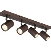 Globo Bronzen plafondlamp James 4-lichts