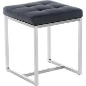 CLP Zitkruk Barci met bekleding en roestvrijstalen frame | Kleur: wit