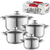 Florina Set potten (5K0339), Pan + steelpan, Zilver