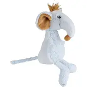 Happy horse knuffel muis Marlin, 26 cm, blauw - zachte babyknuffel