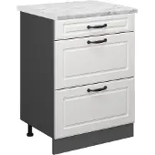 Vicco Keukenonderkast R-Line Wit Landhuis 60 cm WB Marmer, Model 45992