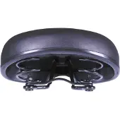 Simson 5321950, fietzadels, uniseks, zwart, effen, 10,5 cm, China