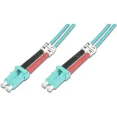Digitus DK-2533-07/3 Glasvezel Optische vezel Aansluitkabel 7.00 m Turquoise [1x LC-stekker - 1x LC-stekker] 50/125 µ Multimode OM3