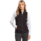 Premier Dames/dames Artisan Fleece Gilet (Zwart/Bruin)