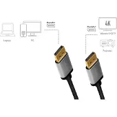 Logilink DisplayPort AV Aansluitkabel [1x DisplayPort - 1x DisplayPort] 5 m Zwart/grijs