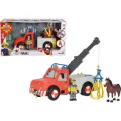 Simba Brandweerman Sam Phoenix Takelwagen speelgoed met paard.