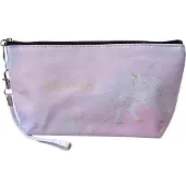 Clayre & Eef Toilettas Dames 23x13 cm Roze Polyester Eenhoorn