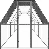 vidaXL Kippenhok 2x12x2 m gegalvaniseerd staal