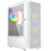 Gembird Fornax 4000W ARGB-gaming-computerbehuizing, ATX, midi-tower, achtergrondverlichting, wit