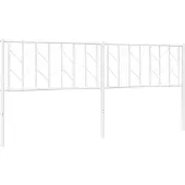 vidaXL Vervangend hoofdbord 193 cm metaal wit