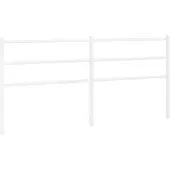 vidaXL Vervangend hoofdbord 200 cm metaal wit