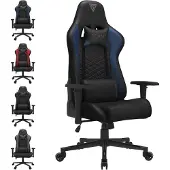Sense7 Spellcaster - Gamingstoel - Belastbaar tot 150 kg - Eco-leer & Comfortabel - Bureaustoel - Ergonomische Stoel - Max. 185 cm - Zwart
