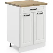 Vicco Keukenonderkast R-Line Wit Landhuis 60 cm met lade, WB Eik, Model 46363