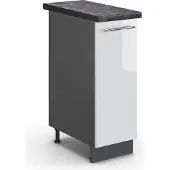 Vicco Fame-Line Apotheekkast – 30 cm, WB Antraciet Wit Hoogglans