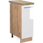 Vicco Fame-Line Apotheekkast – 30 cm, WB Eik Wit Hoogglans