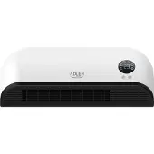 Adler AD 7751, Zwart, Wit, Horizontaal, Kunststof, Afstandsbediening, Touchscreen, LED, Verwarming, Temperatuur, Timer