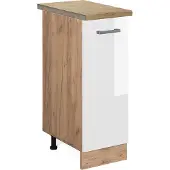 Vicco Apotheekkast R-Line Wit Hoogglans 30 cm , WB Eik, Model 45931