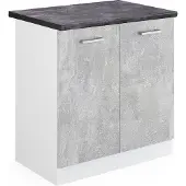Vicco Wastafelkast R-Line Beton 80 cm , WB Antraciet, Model 45538