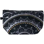 Clayre & Eef Toilettas Dames 22x13x18 cm Zwart Polyester