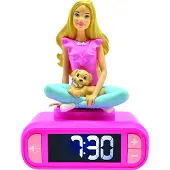 Barbie Digitale wekker met 3D Barbie, Nachtlampje, en geluidseffecten