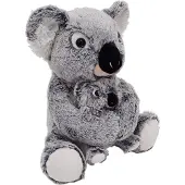 Heunec 247673 MISANIMO Knuffel, koala met jong, 27 cm, meerkleurig