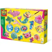 SES Creative - Hobby Pink - Gieten en Schilderen - Oceaan Figuren - Knutselen Meisjes - Sneldrogend - Vanaf 5 jaar