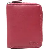 Esquire Portemonnee Duo Zip Around Wallet Red Donkerrood