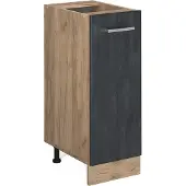 Vicco R-Line Onderkast – 30 cm zonder werkblad Zwart beton