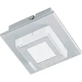 Eglo Masiano - Plafondlamp - 1 Lichts - LED - Aluminium-Geborsteld - Gesatineerd