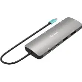 I-Tec Metal 8-in-1 Usb C Dual HDMI Dock 100W PD