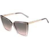 Jimmy Choo LESSIE/S S KON nude glitter grijs fuchsia zonnebril