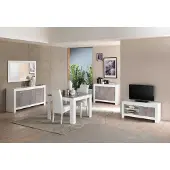 Alcos Tv-meubel Modena 112 cm - wit/beton