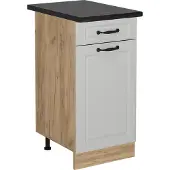 Vicco Keukenonderkast R-Line Wit Landhuis 40 cm , WB Antraciet, Model 53670