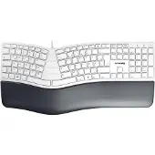 Cherry KC 4500 Ergonomisch toetsenbord, bedraad Handpalmsteun, USB-poort, Uitklapbare voetjes